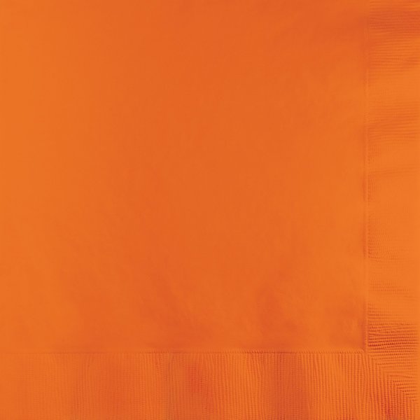 Touch Of Color 6.5" x 6.5" Sunkissed Orange Napkins 600 PK 139352135